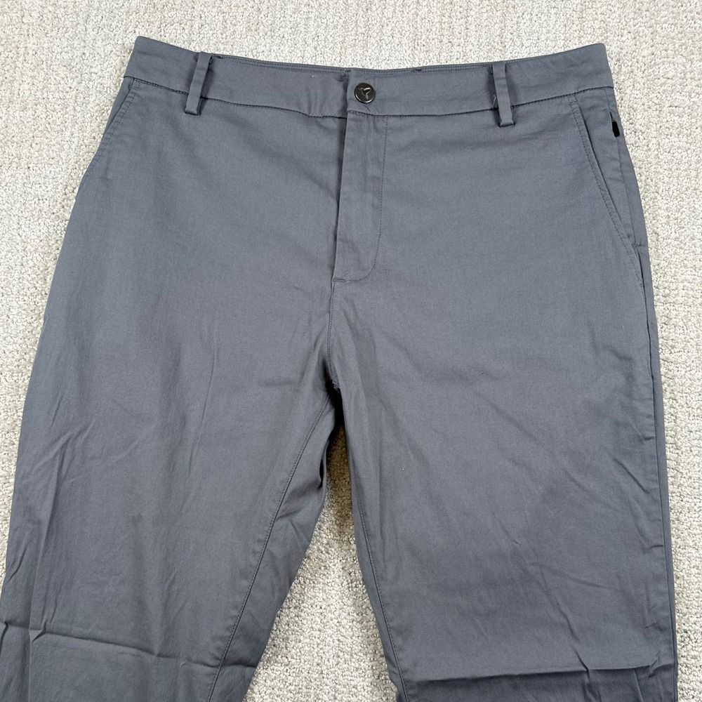 Birddogs Mens 32x32 Gray Stretch Performance Tapered Cotton Nylon Chino Pants